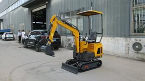 Mini-excavatrice 1T d'occasion, engin de construction d'origine, moteur et pompe durables, excavatrice sur chenilles certifiée CE, brise-roche - Product Image 4