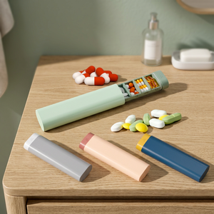 กล่องยาพกพา Supdriver HT001 Bright Flower Mini แบบ 7 ช่อง สำหรับจัดยาประจำสัปดาห์ กล่องใส่ยาพลาสติก - Product Image 4