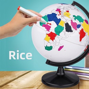 Globo Terráqueo Creativo MAXCARE de 14.2cm, Colorido, Borrable, en Blanco, para Pintar a Mano, MAC-F10, Material PLA, para Primaria y Secundaria - Product Image 5