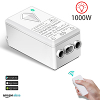 Alexa tuya interrupteur intelligent lumière 80 ~ 275V télécommande interrupteurs muraux intelligents pour la maison 1000W 10A interrupteurs intelligents ignifuges pour PC