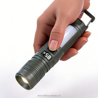 Lampe torche de camping haute luminosité, étanche, super brillante, lampe de secours pour l'extérieur, rechargeable par type-C