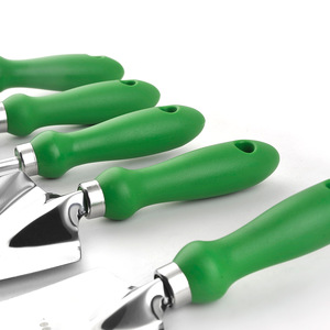 Stainless Steel Garden <b>Tool</b> Set 5 Piece With Green Handle For Planting Weeding And Cultivating Outdoor Use - Product Image 4