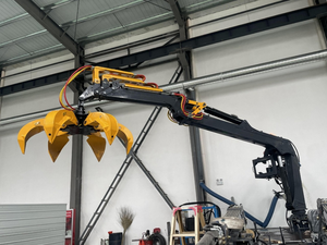 Grue à grappin rotative <span class=keywords><strong>pour</strong></span> grumes montée sur remorque, grue à grappin <span class=keywords><strong>pour</strong></span> bois de 1T, fonctionnement flexible, grue à grappin <span class=keywords><strong>pour</strong></span> bois <span class=keywords><strong>pour</strong></span> terres agricoles - Product Image 6