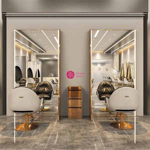 Yicheng Beauty, el Último Espejo de Salón Elegante de Doble Cara Plateado, Estación de Espejo para Peluquería con Alta Calidad y Precio Económico - Product Image 5