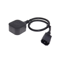 Prise de sortie IEC320 C14 vers UK BS1363A, prise mâle IEC C14 vers prise femelle UK 3Pin câble adaptateur d'alimentation pour PDU UPS