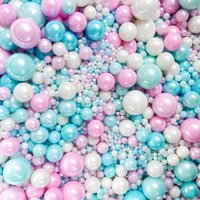 Perles de sucre et billes de bonbons métalliques multicolores pour la décoration de gâteaux et les fournitures de pâtisserie