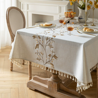 Nappe en Rouleau à Motif Floral Personnalisé, Résistante à la Décoloration, Design Gaufré, Anti-Taches, Sans Formaldéhyde