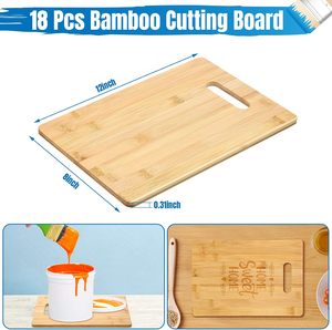 Planche à découper en bambou multifonctionnelle pour la cuisine, prix bas, planche à découper en bois avec logo - Product Image 3