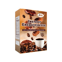 Café en grains blancs pour le commerce transfrontalier, extra fort, énergie instantanée, 15g x 10 sachets avec Ganoderma