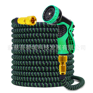 Manguera de Jardín Extensible de 25 Metros con Pistola de Agua de Alta Presión y Cabezal de Pulverización de Aleación para Lavado de Autos, Riego de Plantas y Uso en Exteriores - Product Image 1