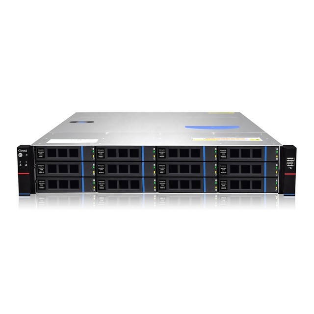 2U 12-Bay X86 Server Rackmount Chassis with 670mm Depth Steel Construction in Stock