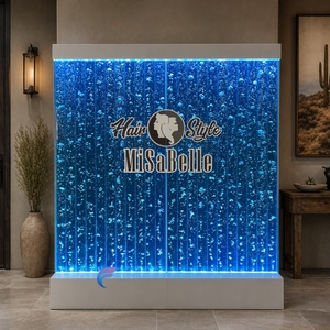 Professional Factory Acrylic Bubble <b>Wall</b> Privacy Room Divider with RGB LED Lights CE RoHS Approved for Commercial Office & Salon - Product Image 2