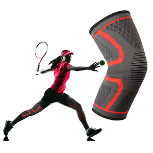 Genouillère de soutien rotulien en nylon tricoté 3D à haute élasticité pour le sport en extérieur - Product Image 1