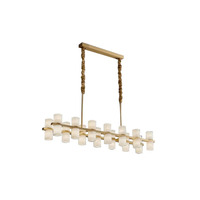 Lustre Suspendu Créatif de Luxe en Albâtre, Lampe de Plafond pour Salle à Manger, Îlot de Cuisine et Foyer