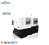 Tour CNC à banc horizontal de type plat, haute précision, automatique, à double broche SM205, 4 axes
