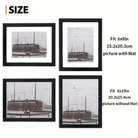 Bingkai foto kayu kolase dekorasi dinding Set bingkai galeri 3pcs 8x10 6pcs 5x7 6pcs 4x6 hitam pemasangan dinding bingkai foto kayu