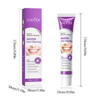 Dentifrice Nettoyant et Blanchissant SADOER OEM Marque Privée – Élimine les Taches, Haleine Fraîche, Soin Buccal Profond pour une Bouche Saine