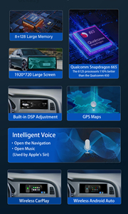 Radio con Pantalla Multimedia CarPlay de 8.8" y Android 14 para Audi A6 C6 4F 2005-2011 con Qualcomm Snapdragon <span class=keywords><strong>665</strong></span> para MMI 2G y 3G - Product Image 3