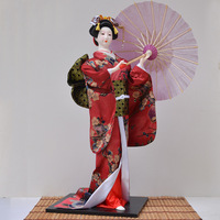 55CM résine japonaise Geisha Kabuki poupée ornement congelé modèle jouet nouveau fait à la main hôtel décoration en gros