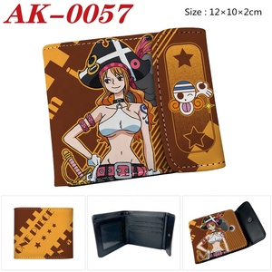 Cartera Corta de Cuero PU con Hebilla Oculta de Anime One Piece de Luffy Zoro, Tarjetero Plegable, Monedero para Estudiantes - Product Image 4
