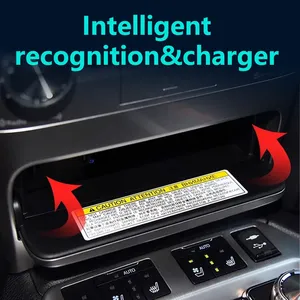 Chargeur de voiture sans fil Icreative pour Toyota Land Cruiser 200 RHD/LC200 2016-2021 QI 15W Charge rapide Conception portable - Product Image 6