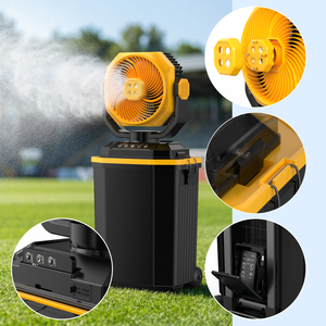 <span class=keywords><strong>Ventilateur</strong></span> sur roulettes rechargeable HY-8128W 30000 mAh pour camping extérieur, avec lumière nocturne et fonction Power Bank - Product Image 3