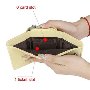 AndoBag Trifold Mini Short Wallet, Portable Solid Color RFID Card Holder, Genuine Leather Coin <b>Purse</b> for Daily Use 1919 - Product Image 5