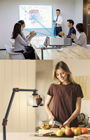 Support de bureau réglable à 3 sections pour caméra aérienne, support de table à pince C pour caméra, microphone, téléphone, webcam
