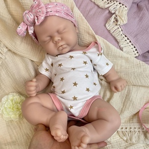 Muñeca <span class=keywords><strong>Reborn</strong></span> de Silicona de Cuerpo Completo de 18 Pulgadas, Fácil de Pintar, con Boca Abierta, Flexible, Sin Pintar, Realista y con Peso, Tipo <span class=keywords><strong>Bebe</strong></span> - Product Image 1
