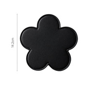 Sous-verres imperméables en cuir PU en forme de fleur tapis de tasse Table bureau tasse sous-verres pour salon cuisine pour cadeaux de pendaison de crémaillère