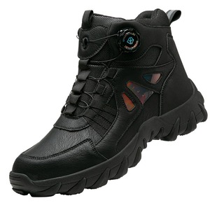 <b>Work</b> Safety <b>Shoes</b> Steel Toe Cap Smash-proof Puncture-proof Sports Outdoor Mountaineering Wear-resistant <b>Men's</b> Winter Steel Boots - Product Image 1