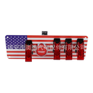 Car Modification <b>Switch</b> Panel <b>12V</b> Universal Ignition Button Aluminum Alloy Engine Start Five In One Set - Product Image 2