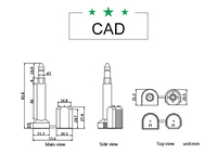 PN-BS1003 Scellé à boulon métallique pour conteneurs et remorques, de sécurité, personnalisé, vente en gros, fournisseur d'usine