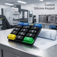 Customize High Quality Silicone Rubber Membrane Keypad Buttons for POS Industry Instruments 30-80 Shore Hardness -40C +220C