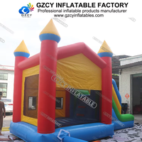 Château gonflable fait sur commande de prix usine avec le matériel d'intérieur/extérieur de PVC d'utilisation commerciale d'installation facile