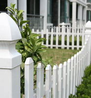 Clôture en plastique blanc anti-UV, panneau en PVC résistant aux intempéries pour cour résidentielle, bord de mer, jardin, aménagement paysager