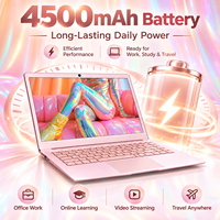 Laptop Pelajar 14 Inch Intel Celeron J4115 8GB RAM 256GB SSD FHD IPS Rose Gold untuk Pembelajaran Online Penggunaan di Rumah Grosir