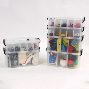 Caja de Almacenamiento BLOCK, Organizador Modular Apilable de Plástico para Juguetes de Niños, Mini Cajón, Caja de Clasificación de Juguetes Educativos para Escritorio - Product Image 1