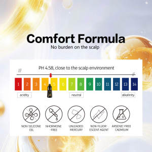 แชมพูย้อมผมโออีเอ็มสำหรับผมถาวรหวีธรรมชาติแอมโมเนียต่ำผมสีน้ำตาลเข้มดำดำตรงจากประเทศไทย - Product Image 3