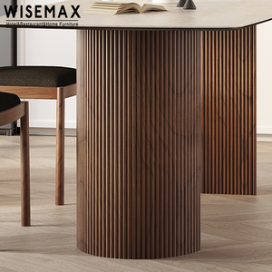 WISEMAX – meuble de salle à manger <span class=keywords><strong>en</strong></span> marbre France, meuble de salon de luxe, <span class=keywords><strong>plateau</strong></span> à lamelles <span class=keywords><strong>avec</strong></span> base <span class=keywords><strong>en</strong></span> bois massif - Product Image 6