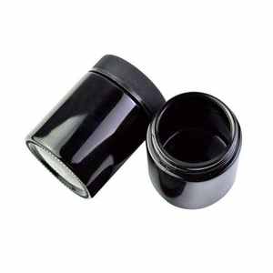 Commercio all'ingrosso Mir su barattolo di vetro 250ml 500ml nero Uv alto rotondo violetto a prova di odore bocca larga stoccaggio barattoli di vetro Stash - Product Image 6