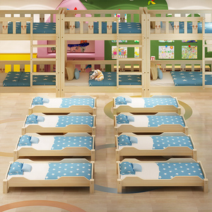 Moetry Custom Design Letto In Legno Daycare Per Mobili Per Bambini Impilabile Risparmio di Spazio Culle per Creche - Product Image 4
