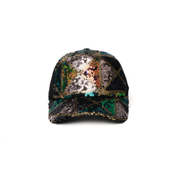 Casquette réglable en maille unisexe pour activités de plein air, motif léopard brodé avec logo personnalisé, couleur orange, idéale pour la chasse et la pêche – Grande Vente