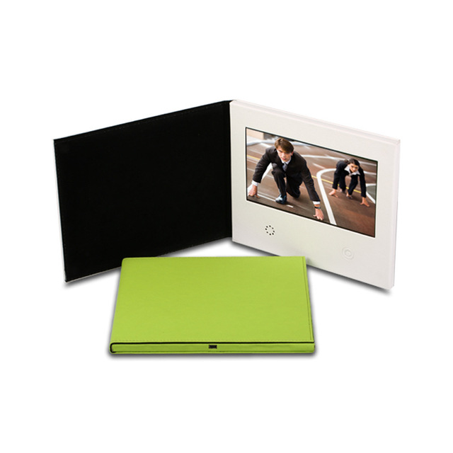Custom HD 4.3-10 Inch Screen Paper Hardcover Video Brochure Business Marketing Promotional Gift LCD Video Greeting Card