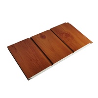Panel Dinding Eksterior Pabrik Berinsulasi 16mm Panel Dinding Rumah Panel Sandwich Eps Pu