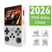 Console de jeu portable rétro NKIWI Mini R36S avec écran IPS de 3,5 pouces, 20 000 jeux intégrés, système d'exploitation Linux