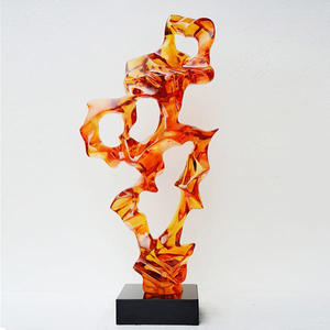 فن تصميم الثلج المصبوب على الطراز الحديث من راتنجات الإيبوكسي مع تشطيب مطلي بالكهرباء مصنوع يدويًا - Product Image 2