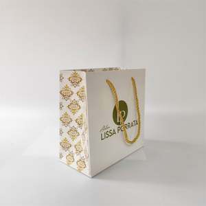 Wholesale Luxury Art Paper Shopping <b>Bags</b> with Hot Stamping Custom Printed Logo Handmade Gift <b>Bags</b> - Product Image 4