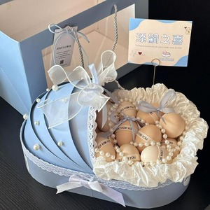 Boîte <span class=keywords><strong>cadeau</strong></span> Fête <span class=keywords><strong>des</strong></span> Mères en carton rigide, type berceau, pour œufs de cane, fleurs, bouquets de fruits, bougies, portefeuilles et cadres photo - Product Image 1