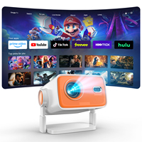 Projecteur LED portable K22 natif 1080p Max 4K WiFi6 à courte focale avec correction automatique de la distorsion trapézoïdale pour projection au plafond et cinéma maison